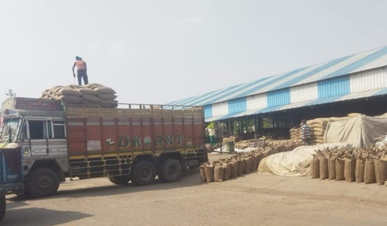 95 thousand quintals of mustard and 97 thousand quintals of wheat are yet to be lifted in the grain markets