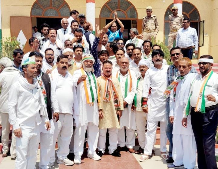 Protest at Congress headquarters, slogans raised against the central government