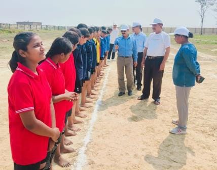 Children showed their strength in the cluster level Kabaddi selection competition