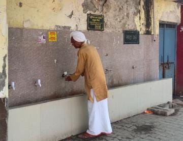 Water cooler started at the new bus stand, passengers got cold water