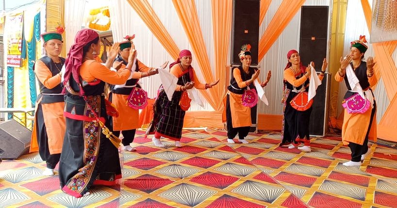 The presentations of women's groups added cultural colors to the Kisan Mela