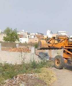 Municipal corporation ran bulldozer on two illegal colonies