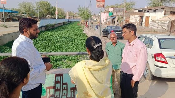 ADC inspected the incomplete work of 3.5 km long drain