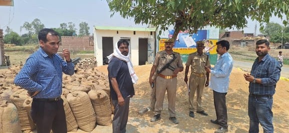 Transmission of six hundred quintals of wheat caught