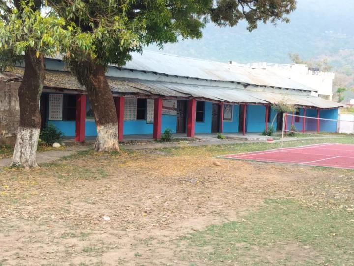 The school building is in a dilapidated condition, causing hindrance in studies