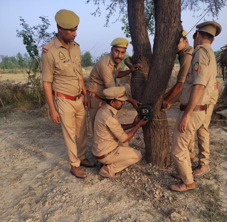 The fear of the unknown animal continues, the forest department installed a thermo sensor camera