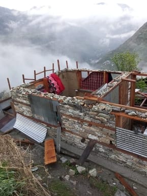 Roofs of houses and cowsheds were blown away due to storm, 700 transformers stopped working