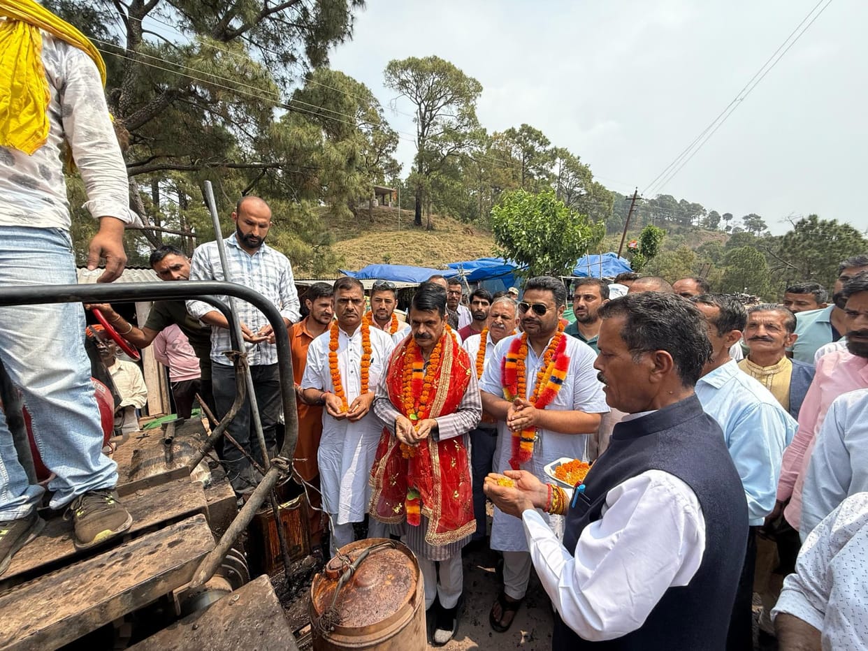 Construction work of the road connecting Godu Falal to Kalna started