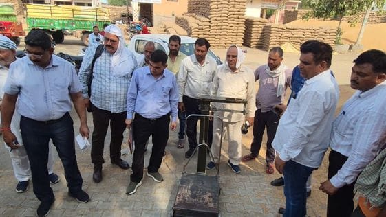 During investigation, the weighing scales were found to be correct, but more wheat was found in one sack