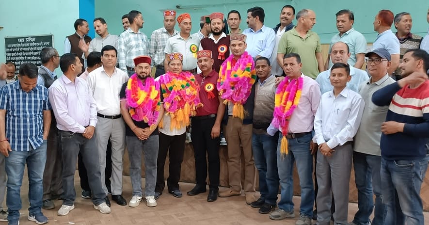 Om Prakash became the district president of C&V Teachers Association