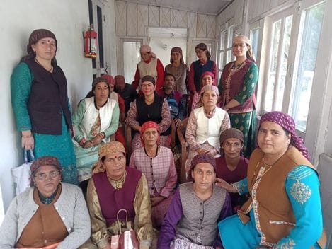 Meeting of mid-day meal workers, meeting in Rampur, Shimla