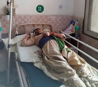 A man who came out on bail beat up a woman