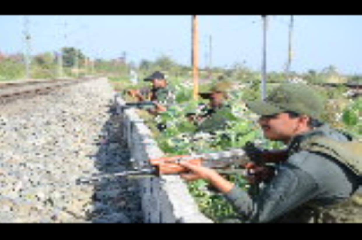 Railway lines and posts are the targets, possibility of bridges