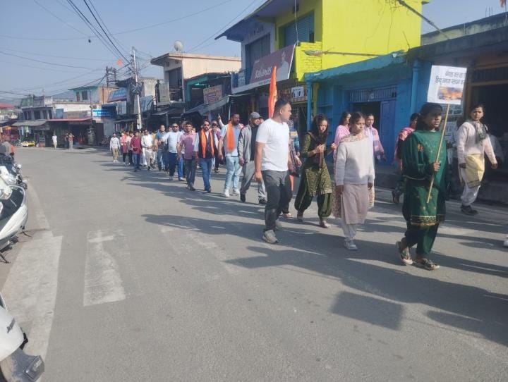 VHP took out a public outrage rally in protest against the incident in West Bengal