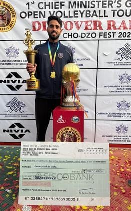 Volleyball... Team won the Gold Cup under the captaincy of Chirag