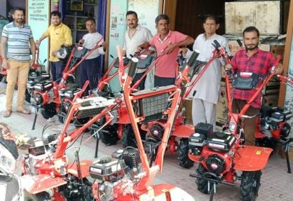 Power tillers distributed to farmers in Ganaigangoli