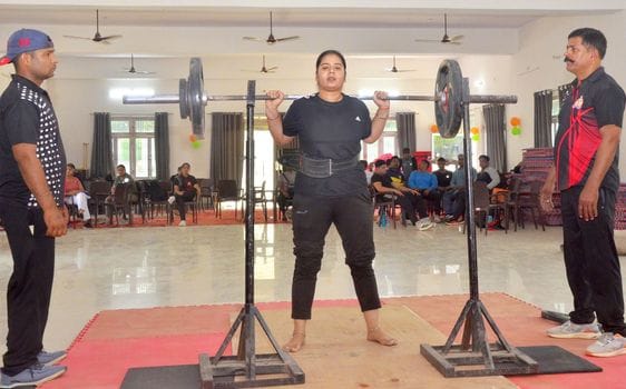 Sangeeta of Moradabad won in power lifting