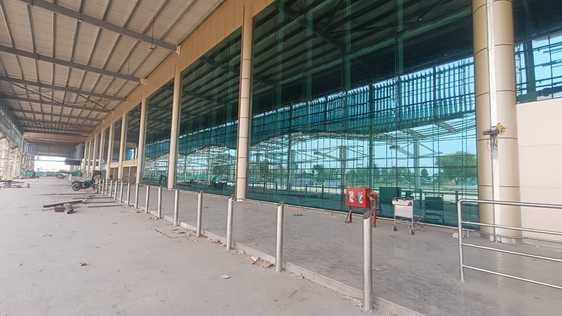 Prayag Airport: There was never a place to sit, now there is desolation