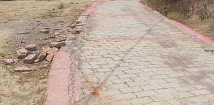 Road worth Rs 13 lakhs got damaged in just three months