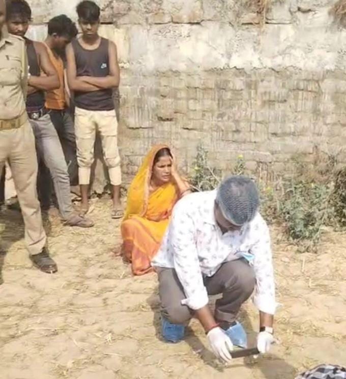 The body of a youth from Sitapur was found behind the flour mill