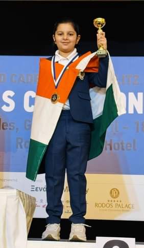 Udaipur News: 9-year-old Kiana Parihar created history, won bronze medal in World Blitz Chess Championship