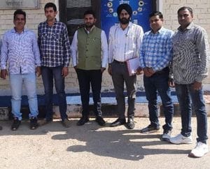Computer lab assistants protested against being put on duty in the markets