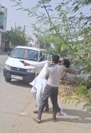 Fight over installing transformer outside house in village Asanda, Sarpanch accused of firing in air and hitting on head with butt