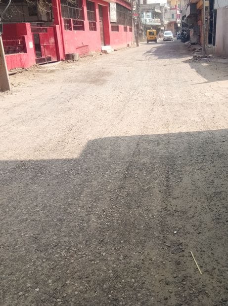 The road constructed at a cost of Rs 57 lakhs turned into a pit in just three years