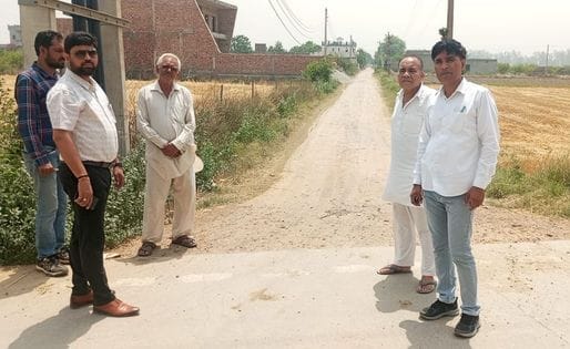 Farmers are angry due to road closure after road construction