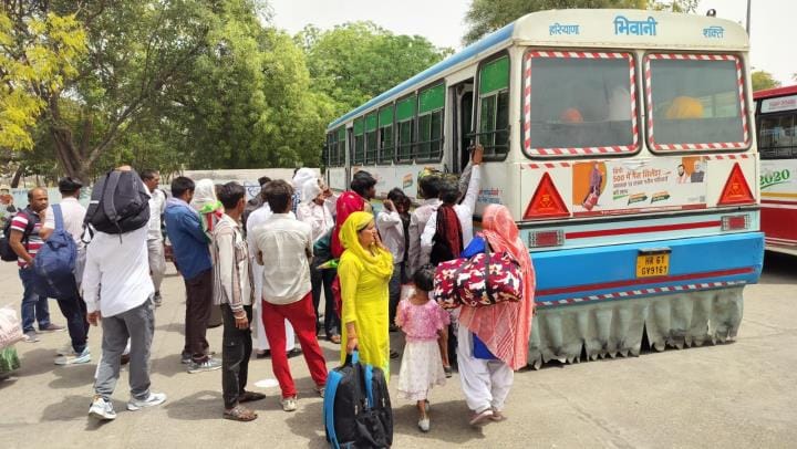 Passengers were troubled as 93 buses were not allowed to go for Bhagat Shiromani Dhanna Jayanti program