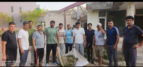 Residents of Sector 6 launched a cleanliness drive