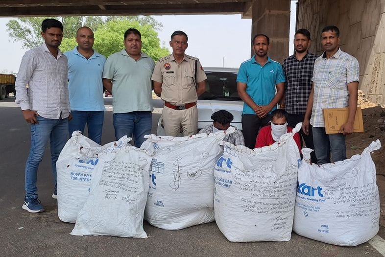 Dodapost worth seven lakhs being sent from Rajasthan to Punjab caught