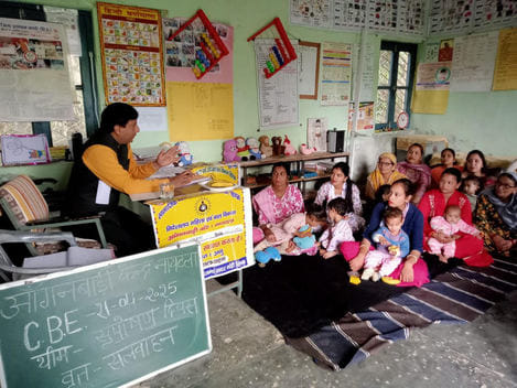Nutrition day celebrated in Anganwadi Center Naitla