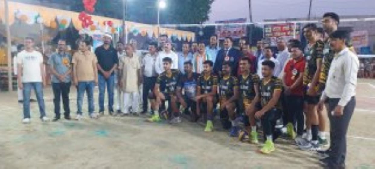 Volleyball sports competition started in Barhdni's Ramlila ground