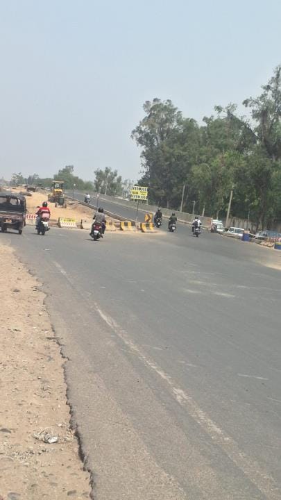 The under-construction flyover at K-Area Light Point has been opened for vehicles going to Zirakpur-Shimla.
