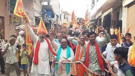 Lord Hanuman's procession was taken out with great pomp