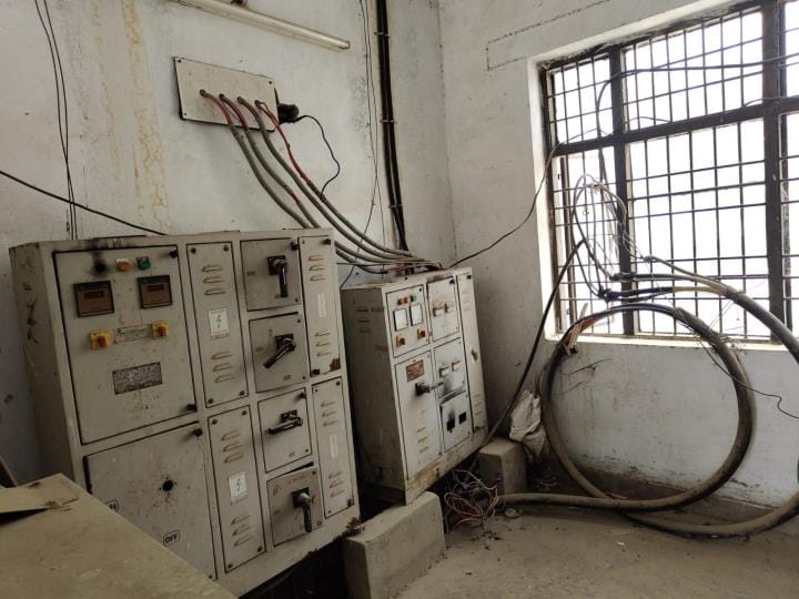 A web of wires in Vikas Bhavan, even the water cooler is junk