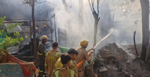 Fire in the hut, burst cylinder, cracked wall