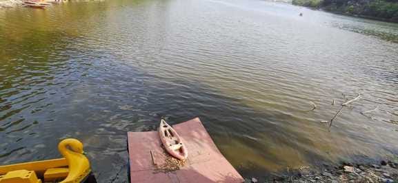 Bhimtal: When the lake water changed its colour, people's faces turned pale