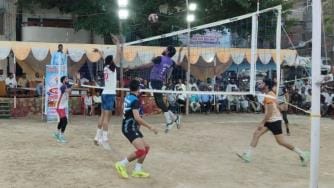 Punjab team defeated Kurukshetra in volleyball