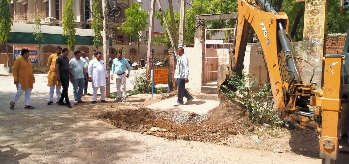 Road construction work started from Masani Chowk to College Mor, 2.67 crore will be spent