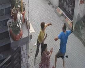 In Green City, a neighbour attacked an old woman with a rod and injured her