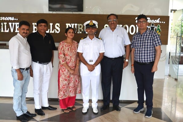 Karthikeya became a sub-lieutenant, honored in school