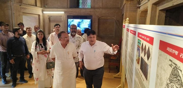 Maharana Sanga 543rd birth anniversary of Maharana Sanga Vasudev Devnani visited exhibition at Ajmer Museum