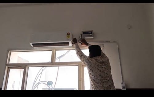 ABVP cut the wires of AC installed in the professor's office in CRSU