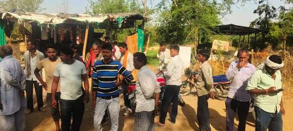 Villagers took to the streets in protest against consolidation