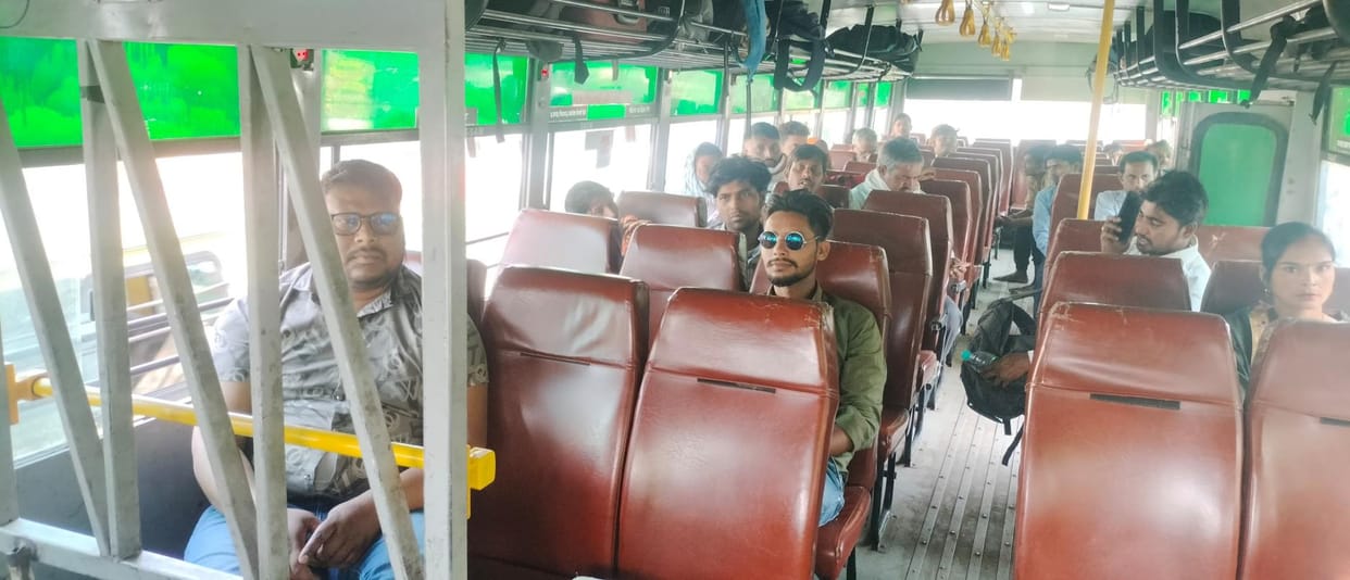 There is no first aid box in buses for passengers who get sick due to heat