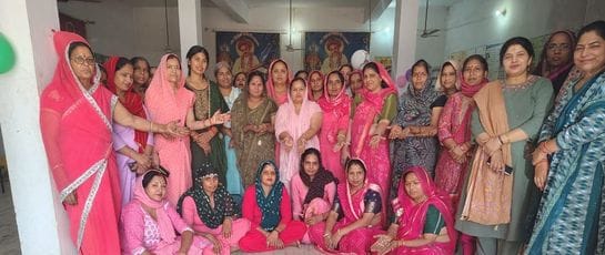 Pinky and Jyoti won the competition to make nutritious food