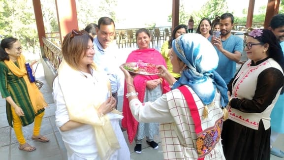 Art of Living organized a meditation camp in Shadhaibai
