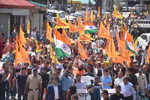 ABVP's anger erupted on terrorist attack in Pahalgam